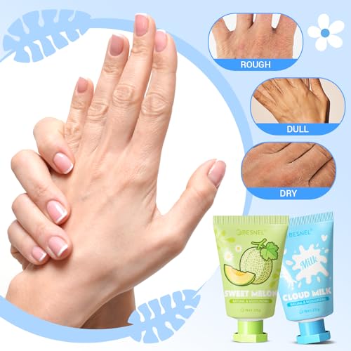 BESNEL 64 Pack Hand Cream Gift Set For Women, Teacher Appreciation Gifts, Mini Hand Lotion Travel Size in Bulk for Dry Cracked Hands, Graduation Gift, Birthday Gift, Bridesmaid Gift,Party Favors - size: 0.7 Fl Oz (Pack of 64)