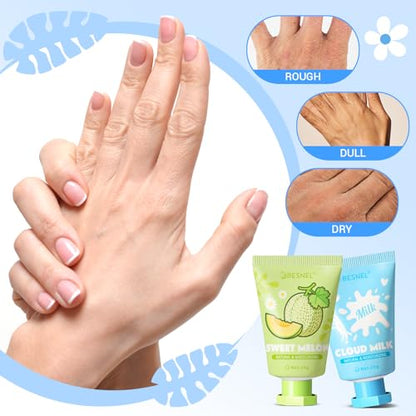 BESNEL 64 Pack Hand Cream Gift Set For Women, Teacher Appreciation Gifts, Mini Hand Lotion Travel Size in Bulk for Dry Cracked Hands, Graduation Gift, Birthday Gift, Bridesmaid Gift,Party Favors - size: 0.7 Fl Oz (Pack of 64)
