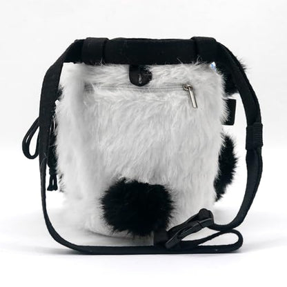 NewDoar Chalk Bag for Rock Climbing Bouldering Panda Chalk Bag Bucket with Quick-Clip Belt & Zippered Pocket Rock Climbing Gear Equipment for Men Women Children