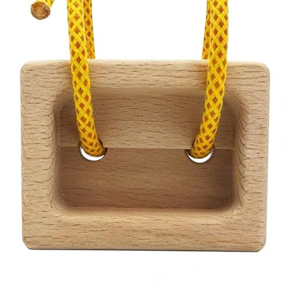 Portable Hangboard 1 Pair Wooden Fingerboard Pull up | Fingerboard Climbing for Climbers Tree Hand Playground Enhances Grip Strength Indoor Outdoor Doorway
