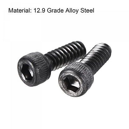 uxcell #6-32x3/8" Hex Socket Head Cap Screw Bolts 12.9 Grade Alloy Steel 25pcs - size: #6-32x3/8"