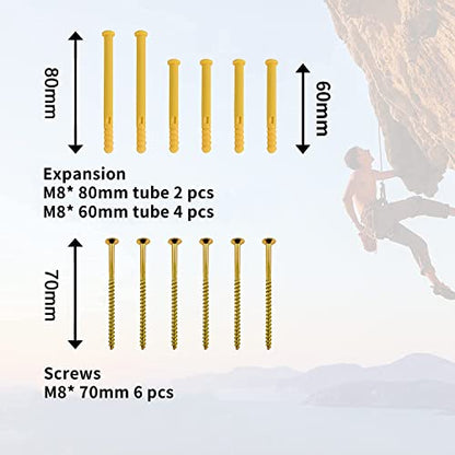 POWER GUIDANCE Rock Climbing Hangboard Wooden Hand Grip Strengthener Forearm Exerciser for Climbers Athletes