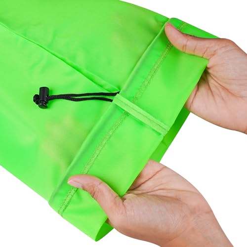 PALTERWEAR Drawstring Bag with Toggle - Nylon Cinch and Ditty Pouch Six-Pack (Green, 8 x 11 Inch, Set of 6) - color: Green, size: 8 x 11 Inch