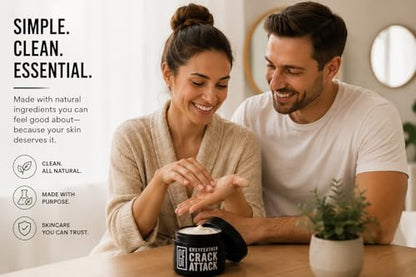 Greyfeather Crack Attack Hand Cream for Dry Cracked Hands – Working Hands Cream Travel Size with Shea Butter & Vitamin E – Non-Greasy Fast Absorbing Intensive Hand Lotion & Moisturizer for Men Women - size: 4 Fl Oz (Pack of 1)