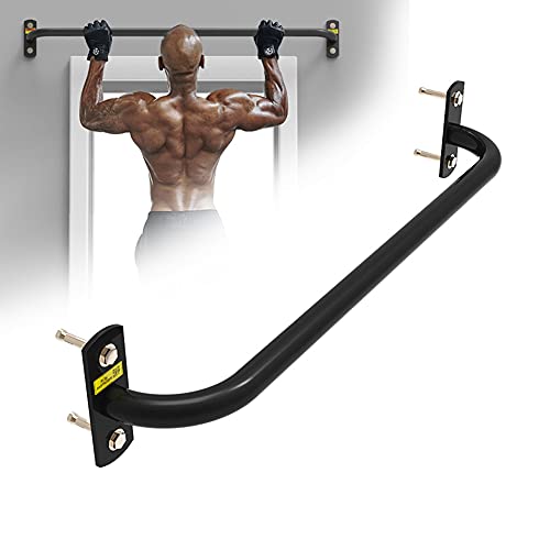 Wall Mounted Pull Up Bar and Dip Station,Multifunctional Chin Up Bars Heavy Duty Strength Training Fitness Bar,Max Load 550 Lb