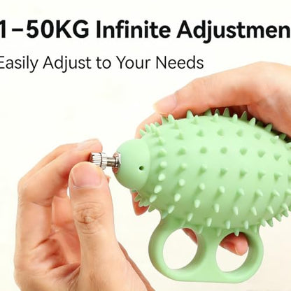 Hand Ball Finger Therapy Adjustable Grip Strengthener for Arthritis, Carpal Tunnel, Sports Recovery For Men Women - color: Green