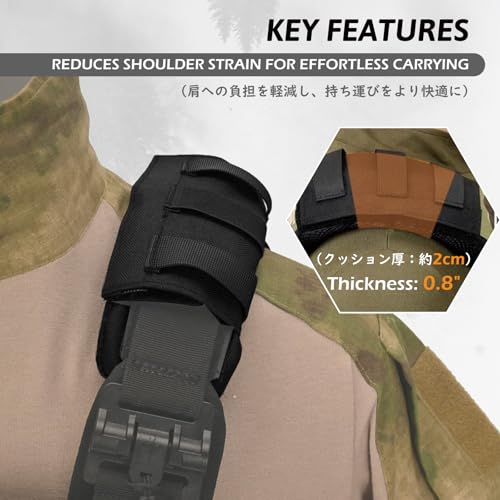 Bag Shoulder Strap Replacement Adjustable Strap with Padded Metal Hooks for Crossbody Bags Messenger Bags Laptops - color: 03# Black Pad Only - 2 Packs
