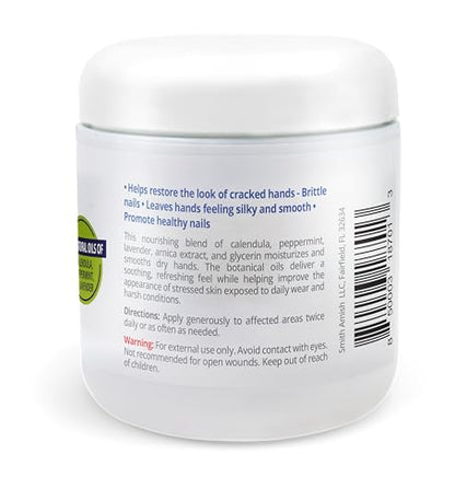 Smith Amish Hand Renewal Cream – Deep Moisturizing Hand Cream - 6 oz Jar | For Dry & Rough Hands - Glycerin, Lavender & Calendula Botanical Formula – Softening Daily Hand Care - size: 6 Ounce (Pack of 1)