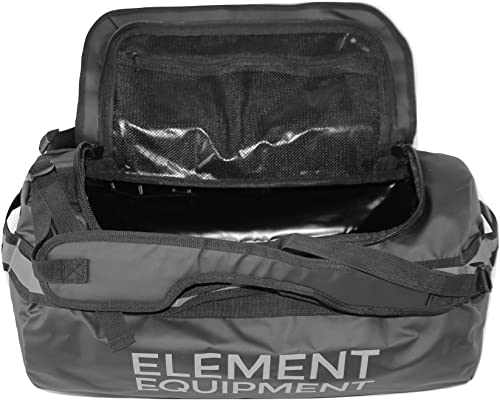 Element Equipment Trailhead Duffel Bag Shoulder Straps Waterproof Black/Grey Large - color: Black/Grey, size: Large 85 Liters
