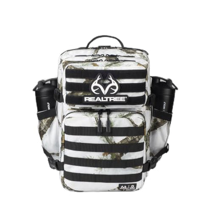 WOLFpak 35L Athletic Gym Backpack - Durable 1000D Waterproof Oxford Material with MOLLE Webbing, Laptop Pocket - color: Realtree Apx Snow