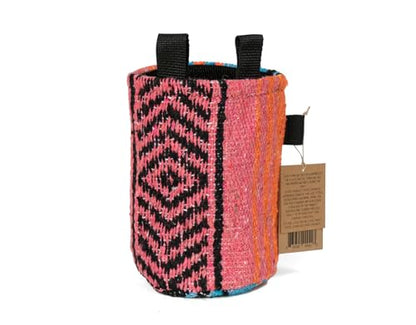 Static Chalk Bag | Traveler Series | Chalk Bag for Rock Climbing Bouldering - color: Neon Pink/Orange