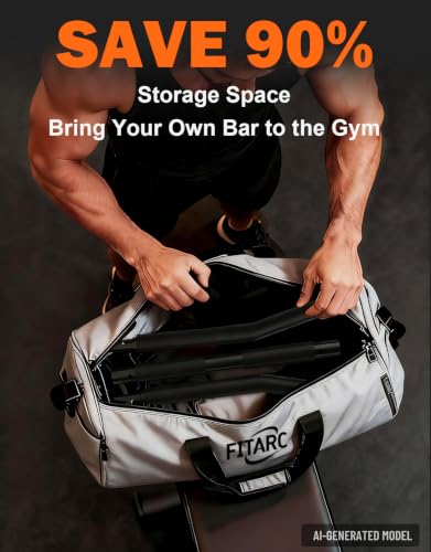 Fitarc 40'' LAT Pulldown Bar Attachment for Pulley Cable Machine, Full-Length Non-Slip Grip, LAT Pull Down Bar Accessories for Gym, Strength Workout