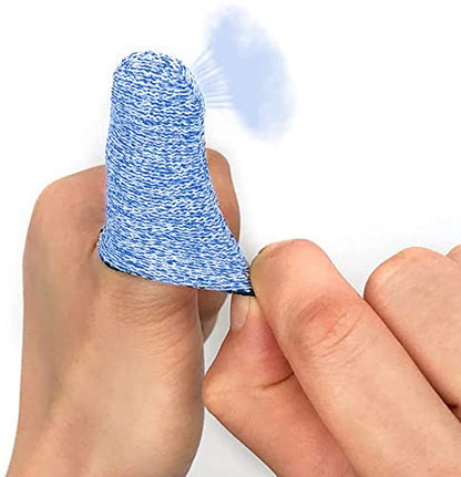 Cut Resistant Finger Cots - 12Pcs Rubber Fingers Tips,Finger Cots Cut Resistant Protection, Finger Sleeve Glove Life Extender for Kitchen, Work, Sculpture, Anti-Slip, Reusable