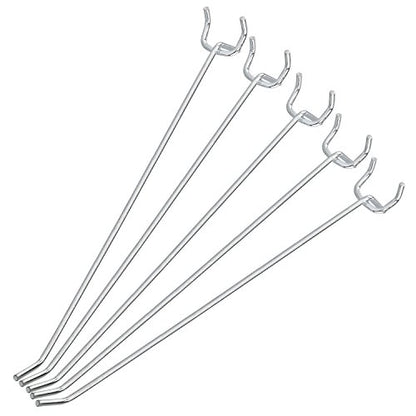 Neiko 53104A 8” Pegboard Hook Organizer Kit, 50 Pack, Hanging Hooks Set for Garage Organization, Great for Wall Hanging and Shelving, Tool Storage, Craft Organizing - size: 8" Pegboard Hooks