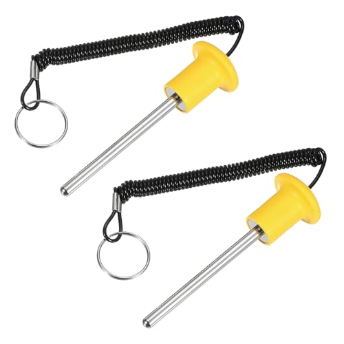 Gym Pin Weight Stack Pin Strength Training Lifting Equipment Replacement with Pull Rope Fitting for Home Gym - color: Yellow, size: 0.3 x 3.9 Inch