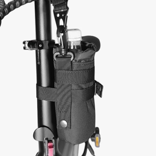 TRIWONDER Tactical MOLLE Water Bottle Pouch H2O Hydration Carrier, Military Bottle Holder Molle Drink Holder Travel Water Bottle Bag for Backpack Camping Outdoor - color: 01 Black - 2 Pack