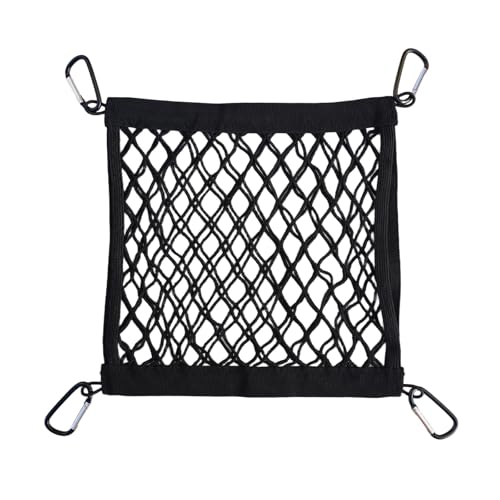 Helmet Holder for Sport Backpack,Backpack Accessories Mesh Storage Bag,Added External Elastic Storage Net for Backpack,4 Carabiners Attaching to Backpack to Carry Helmet and Accessories