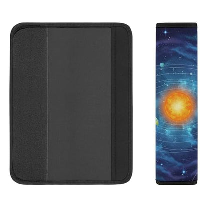 Universal Fit Seat Belt Shoulder Pad for Adult Use, Most Cars, 2 Pack Solar System Space Harness Pads Strap Pressure Relief - color: Pattern 1253