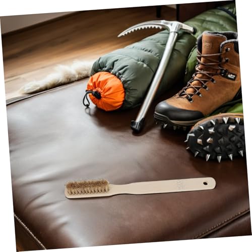 Abaodam Bouldering and Natural Bristles Climbing Hold Cleaner Climbing Brush with with Long Wooden Handle Wooden Handle Natural Bristles Rapid Drying Mountaineering Cleaning Tool Rapid