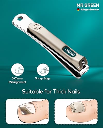 Manicure Set, Pedicure Sets, Nail Clipper Sets, Stainless Steel Professional Nail Cutter Kits with Travel Case (12 Count)