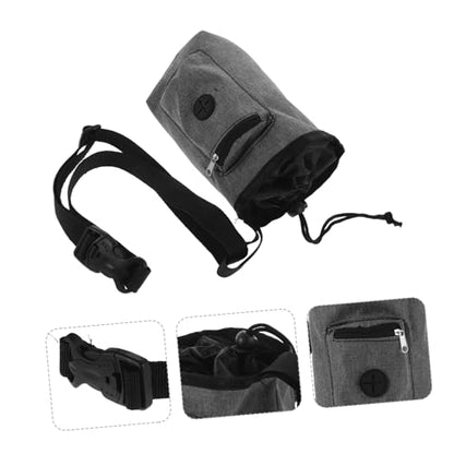 Mipcase Chalk Bag for Rock Climbing and Weightlifting Durable Anti-Slip with Zippered Storage Pockets Stylish Gray Design for Bouldering and Gym Use