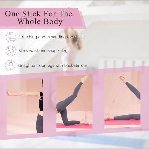 2 Pack Figure 8 Resistance Band, Workout Stretch Bands for Exercise, Arm Back Shoulder Fitness Elastic Rope Equipment for Yoga Pilates Physical Therapy Stretching Training - color: 2Pcs