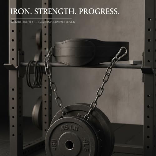 Strength Athletes Weighted Dip Belt with Iron Chain for Pull Ups and Dips, Heavy Duty Training Gear