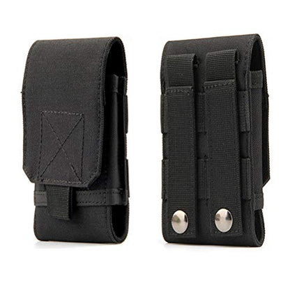 Tactical MOLLE Smartphone Holster, Universal Army Mobile Phone Belt Pouch EDC Security Pack Carry Accessory Kit Blowout Pouch Belt Loops Waist Bag Case for iPhone SE 5S Samsung Galaxy S4 mini - color: #A (Small)