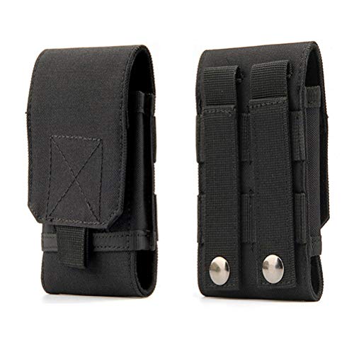 Tactical MOLLE Smartphone Holster, Universal Army Mobile Phone Belt Pouch EDC Security Pack Carry Accessory Kit Blowout Pouch Belt Loops Waist Bag Case for iPhone SE 5S Samsung Galaxy S4 mini - color: #A (Small)