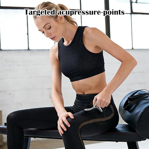 Zinc Alloy Trigger Point Massage Tool for Deep Tissue Massage& Acupressure Body Gua Sha Tool, Muscle Scraper Neck Massager Fascia Blasterfor Full Body Pain Relief