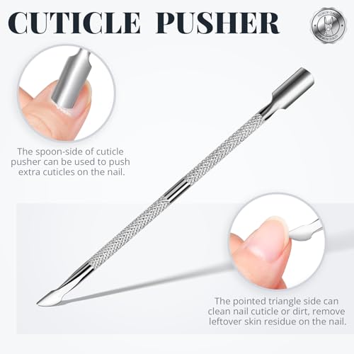FANDAMEI Cuticle Kit, Nail Prep Kit, 14PCS Nail Buffer and Shine Kit, Nail Files and Buffers, Nail Kit, Nail Care Kit, Cuticle Trimmer, Cuticle Pusher, Manicure Kit for Women, Nail Stuff