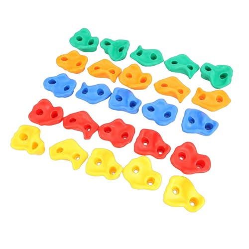 CHICIRIS RockClimbingHolds, PEPlasticSafeOdorlessErgonomicDesign, withTactileFinishforIndoorOutdoorClimbingWalls