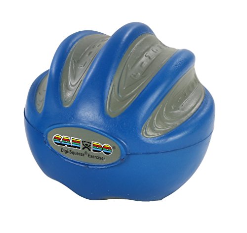 FEI 10-1983 Fabrication Cando Digi-Squeeze Hand/Finger Exerciser, Heavy, Blue, Medium - color: Blue: Firm, size: Medium