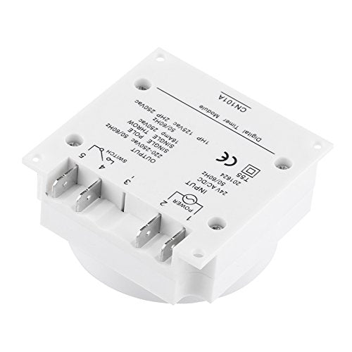 Dioche 24V Timer Small Microcomputer Time Control Switch LCD Digital Programmable Electronic Relay Timer with Weekly Programmable Timer, for Automatic Turn On or Off Electric Equipment,