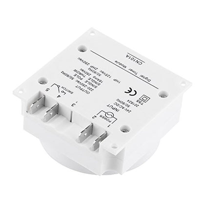 Dioche 24V Timer Small Microcomputer Time Control Switch LCD Digital Programmable Electronic Relay Timer with Weekly Programmable Timer, for Automatic Turn On or Off Electric Equipment,