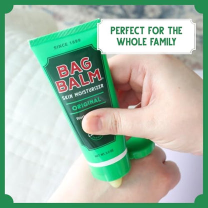 Bag Balm Vermont's Original Hand Moisturizer, Hand Balm for Dry Skin, Cracked Hands, Heels & Dry Hands Treatment, For Dogs and More Ointment, Dry Skin Lotion (2oz Tube (Pack of 2)) - size: 2 Ounce (Pack of 2)