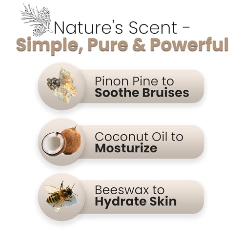 JENNY JOY'S HANDMADE SOAP Pinon Pine Salve with Eucalyptus & Lemon with Soothing Pine Resin from Arizona Dry Skin Irritations - 2oz