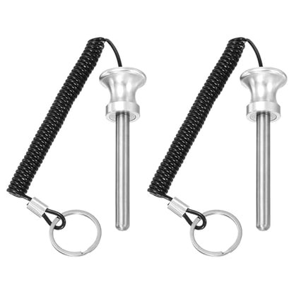 Weight Stack Pin, Weight Gym Pin Strength Training Equipment Replacement with Pull Rope for Commercial Home - color: Silver, size: 0.4 x 3.1 Inch