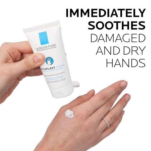 La Roche-Posay Cicaplast Hand Cream, Instant Relief Moisturizing Hand Lotion for Dry Hands, Shea Butter Lotion for Dry Cracked Hands, Non Greasy, Fragrance Free - size: 1.69 Fl Oz (Pack of 1)
