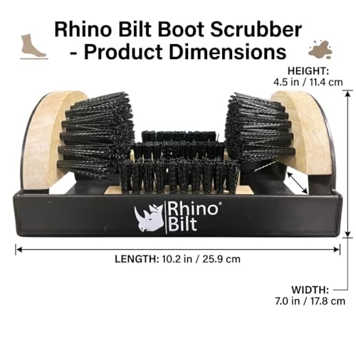 Boot Scraper, Outdoor Shoe Scrubber Cleaner, Heavy Duty Boot Brush, Deluxe Extra Wide