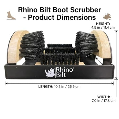Boot Scraper, Outdoor Shoe Scrubber Cleaner, Heavy Duty Boot Brush, Deluxe Extra Wide