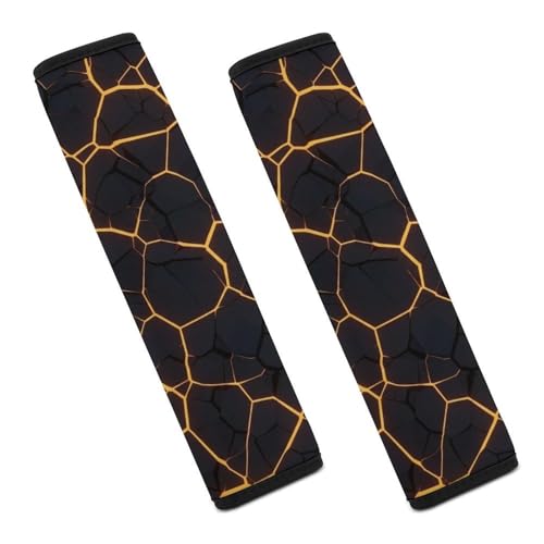 2 Piece Flame Geometric Seat Belt Shoulder Pad Universal Soft and Comfortable Automotive Seat Belt Protector for Elderly Support, Most Cars, Comfortable Driving - color: Pattern 11