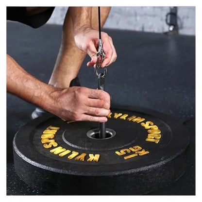 Gym Loading Pin Stainless Steel Fitness Pulley Cable System Attachment Dumbbell Rack Barbell Slice Support Frame for Weight Lift - color: 32cm