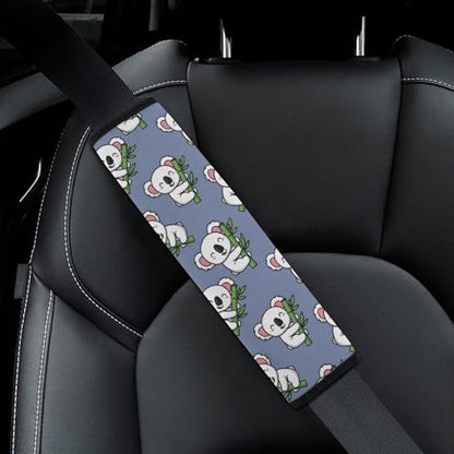 2 Pack Soft Padded Seat Belt Cover for Girls and Boys, All Vehicles, Cute Koala Bear Harness Pads Strap, Anti-Slip Pad - color: Pattern 1040