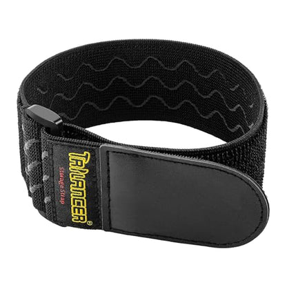 Trilancer Elastic Cinch Straps with Anti-Slip Strips, 2" x 18"(8 Pack) Hook and Loop Storage Strap with Buckle, Bundling Straps for Extension Cords, Cables, Ropes, Hoses, Bike, Boat, Pant Garters - size: 18"(8 pcs)