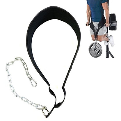 Weighted Dipping Belt with Chain Pull Up Belt Bodybuilding Gym Workout Exercise Bar Pullups for Powerlifting, Weight Lifting, Fitness