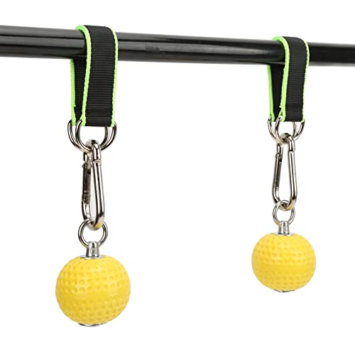 Climbing Pull Up Hand Grips Ball Set, Wireless Arm Strength Training Equipment, Non Slip Grip Balls with Webbing Buckle for Rock Climbing, Gym and Home Workouts - size: 72mm model