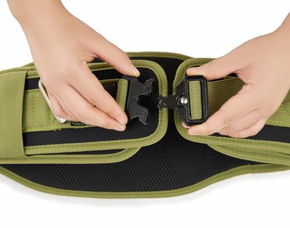 Quick Locking Weighted Dip Belt for Weight Lifting,Weighted Pull up Belt - color: Green
