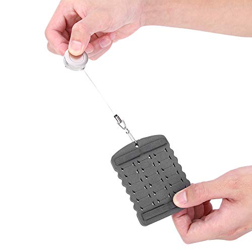 Fishing Hook Storage Foam Expansion Buckle Fly Hanging Board Accessory Lightweight Compact Convenient Fishing Enthusiasts Foam Size Approx 6.5x8.5cm