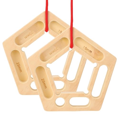 Rock Climbing Training Board, Portable Fingerboards with Ropes, Professional Climbing Boards for Pull-up Grip Arm Training Indoor and Outdoor